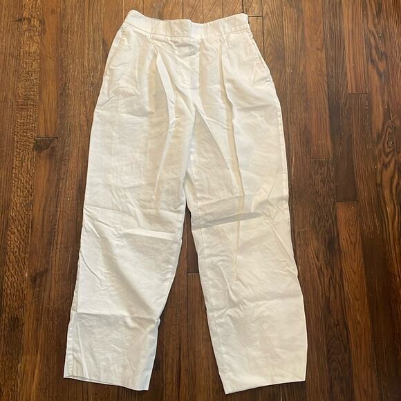 Agnona Ivory Straight Leg Pants Size 48/12 - Picture 3 of 7